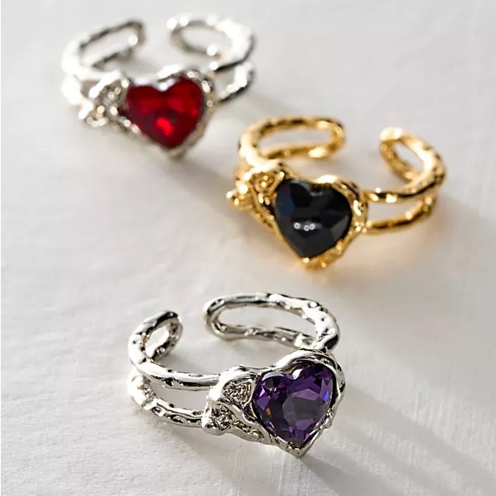 Free People Purple Heartbreaker Ring